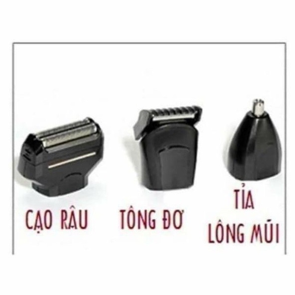 Tông Đơ Cắt Tóc Kemei KM-1407 - 3in1 Cắt Tóc - Tỉa Lông Mũi - Cạo Râu Chuyên Nghiệp Tặng Kèm 8 Phụ Kiện Cao Cấp
