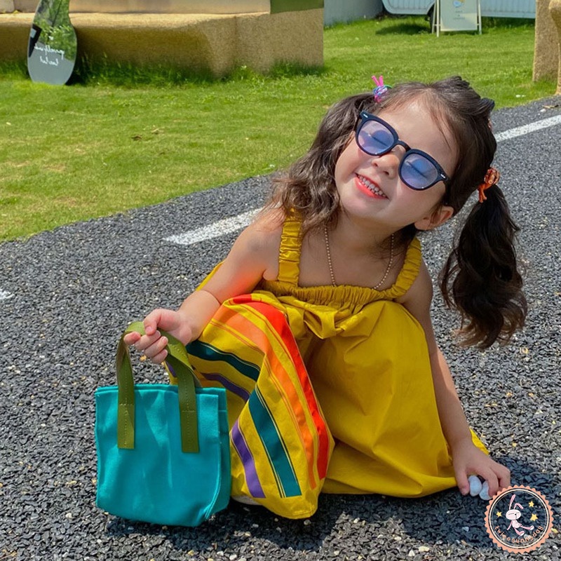 Bộ Áo Liền Quần Không Tay Ống Rộng Thời Trang Cho Bé Gái