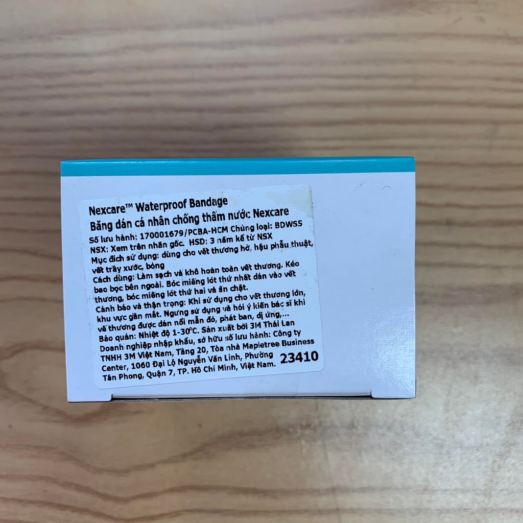 Băng keo y tế cá nhân chống thấm nước 3M-Nexcare