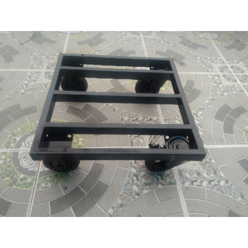 Kệ kê chậu cây. Bánh xe tải >300kg. Vuông 40x40cm & 50cmx50cm. hộp thép 2x4cm