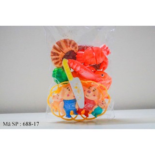 Đồ chơi cắt tôm cua cá bánh kèm heo Peppa Pig 688-17 (Nhiều mẫu)