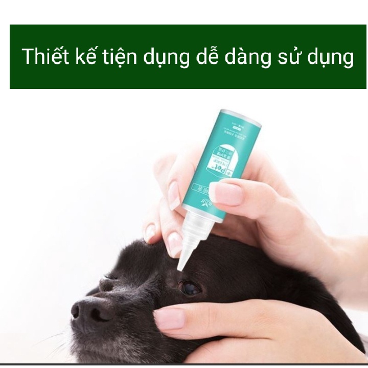 *Hoả tốc* Nhỏ mắt cho chó mèo Dorrikey chai lớn 60ml - Hàng chính hãng Date mới