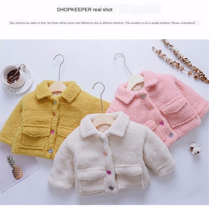 Áo Khoác Cardigan Vải Cashmere Dày Kiểu Hàn Quốc Thời Trang Cho Bé 1-5 Tuổi