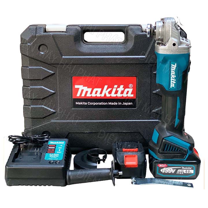 Máy mài pin Maktia hàng Loại 1- Máy mài cắt pin không chổi than tặng 2 pin 1 sạc và đá cắt