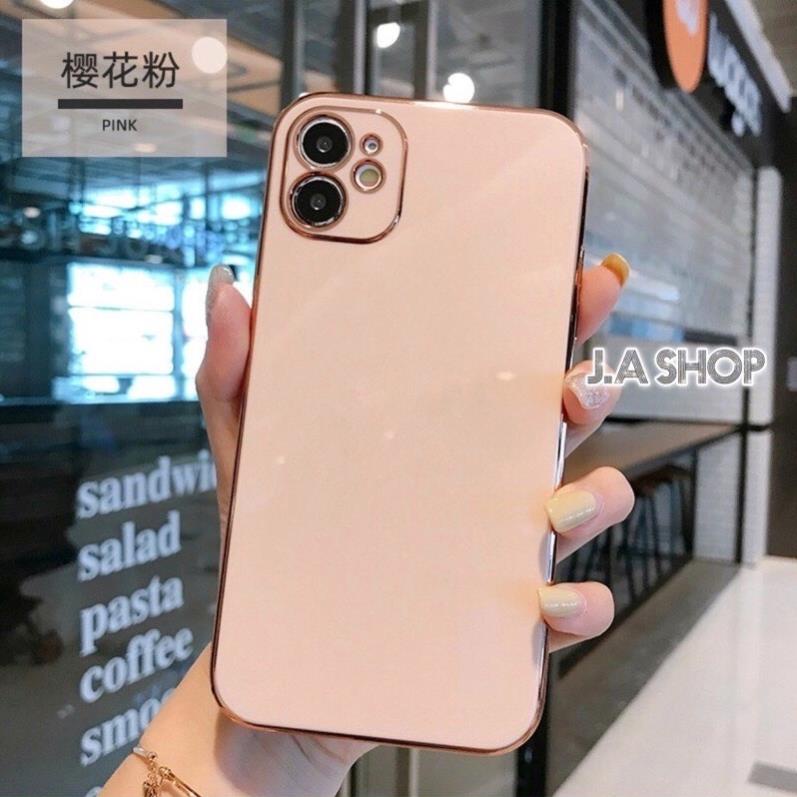 Ốp Lưng Dẻo Viền Vàng Sang Trọng Cho ĐT 6/7/8/X/Xsmax/11/12/13++