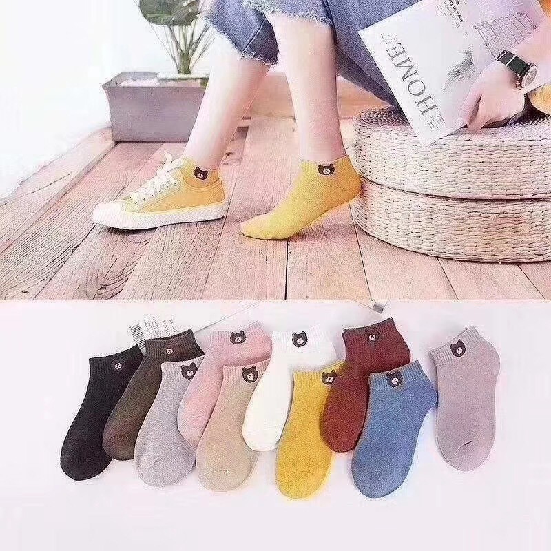 Tất gấu nữ cổ ngắn cao cấp đáng yêu TN02 Hot trend giá tốt