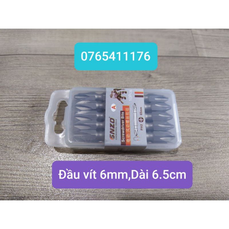 Combo 10 đầu bắn vít bake