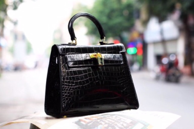 Túi kelly cá sấu