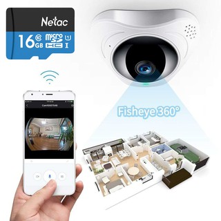 Camera Yoosee IP 360 Degree Fisheye Panoramic Hình Ảnh Mắt Cá 960P+ Thẻ Nhớ 16GB