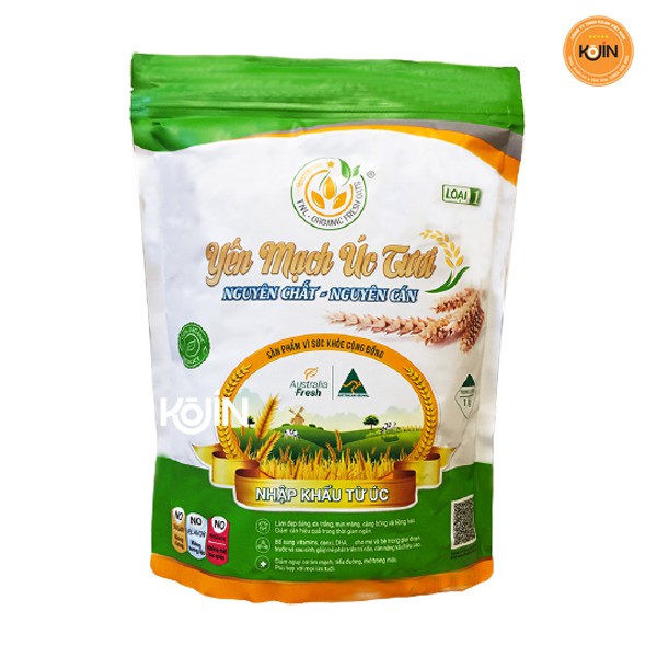 Yến Mạch Kojin Yến Mạch Giảm Cân Úc Tươi Nguyên Chất Gói 1Kg Hàng Chính Hãng Của Úc