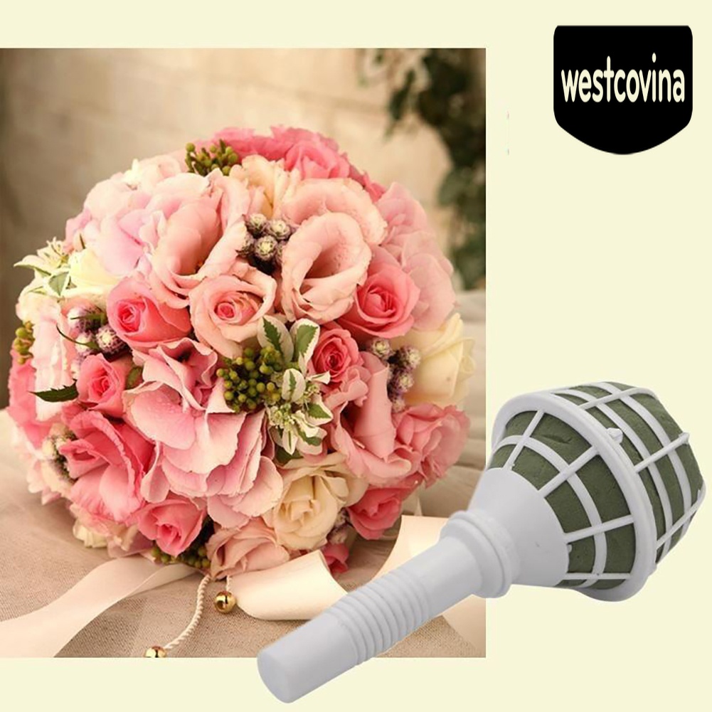 [Hot]☀ Tay Cầm Mút Xốp Trang Trí Bó Hoa Cưới DIY