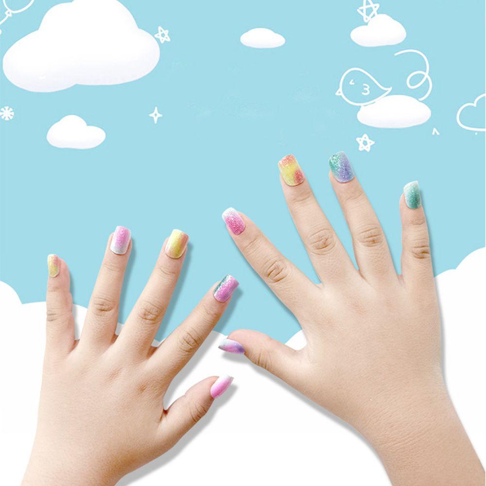 Hộp 24 Móng Tay Giả Che Phủ Toàn Diện Tháo Rời Được Cho Bé