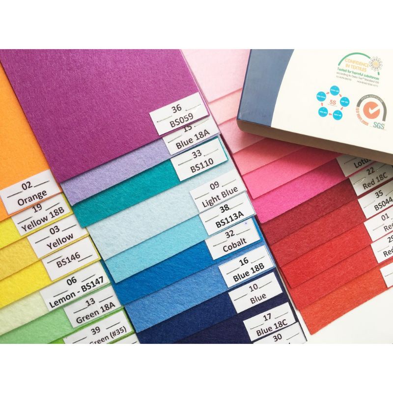 Vải nỉ 90x90cm làm đồ dùng mầm non, đồ thủ công, nỉ cứng