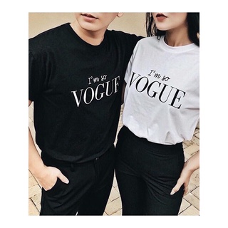 Áo phông in chữ VOGUEE đen trắng [FREESHIP] áo dáng unisex hàng đủ size, áo thun nam nữ siêu đẹp chất, chất cotton mềm
