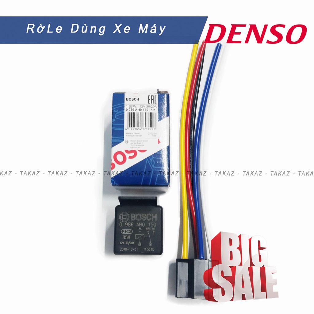 Cặp Kèn Dĩa Denso Dùng Cho Xe Máy  12V -110Db Hàng nhập khẩu indonesia giúp tiếng kèn toa khi chạy nhanh