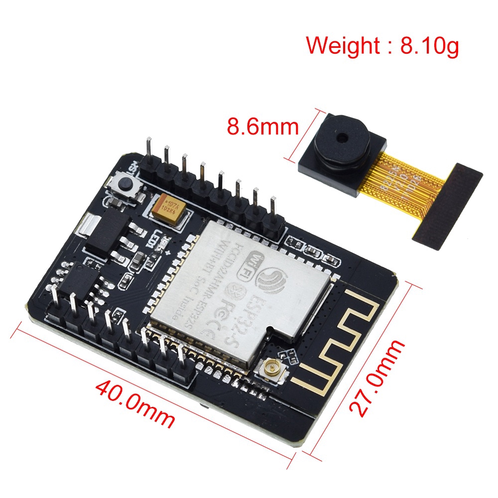 Mô Đun Phát Triển Camera Wifi + Bluetooth Esp32-Cam Ov2640 2mp Cho Arduino | BigBuy360 - bigbuy360.vn