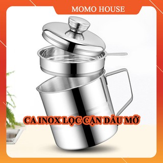 Ca Lọc Cặn Dầu Ăn 1,2L INOX 304 Không Gỉ, Lọc Bỏ Cặn Dầu Chiên, Thức Ăn Thừa Để Tái Sử Dụng
