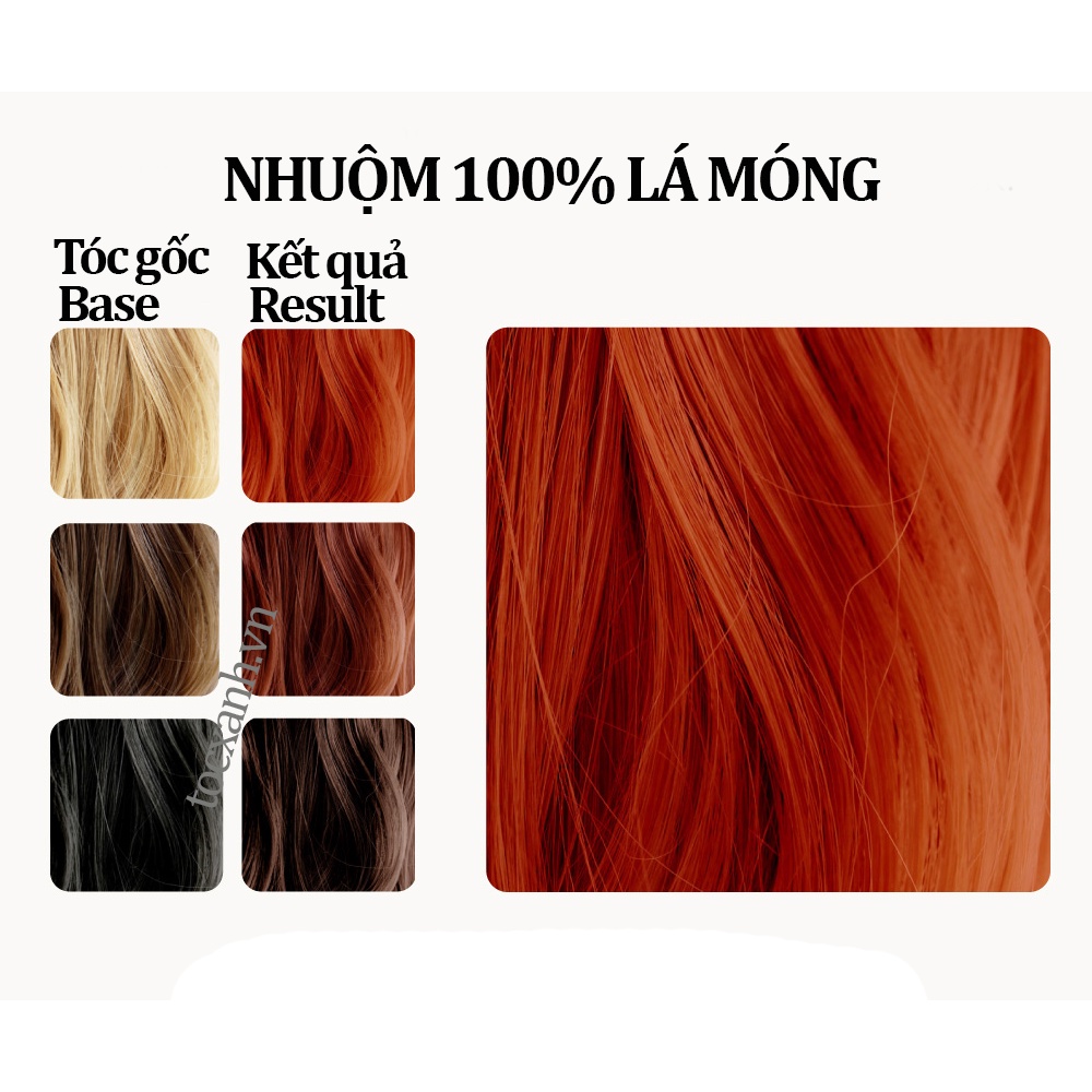 Bột lá móng hương hoa nghệ tây,100% thảo dược, phủ bạc & nhuộm thời trang, Hemani Henna Red with Saffron