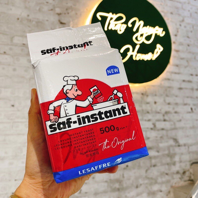 Men đầu bếp nhãn đỏ vàng, men bánh mỳ bánh bao SAF INSTANT 125g/500g
