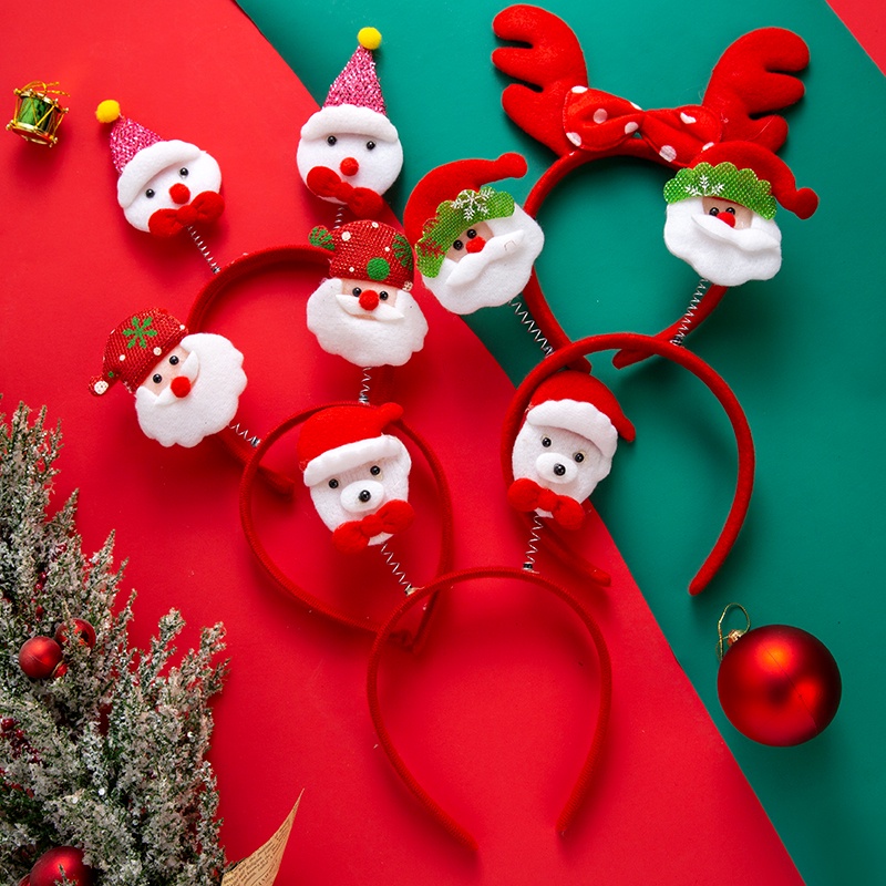 Bờm noel giáng sinh kute cho bé và kẹp tóc noel