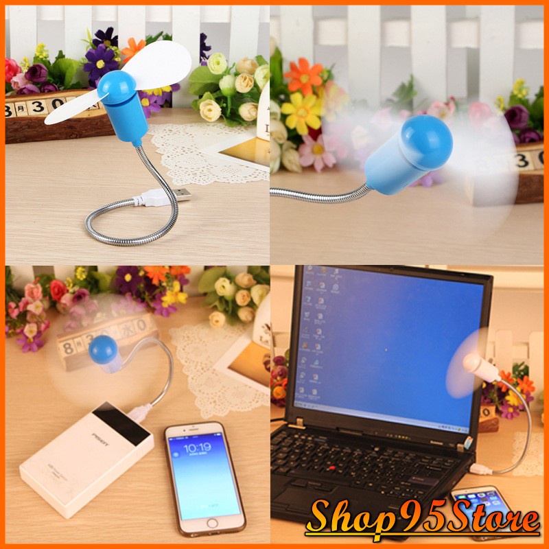 Quạt USB Mini 2.0 dùng 5v tích hợp laptop, sạc Dự phòng cổng usb