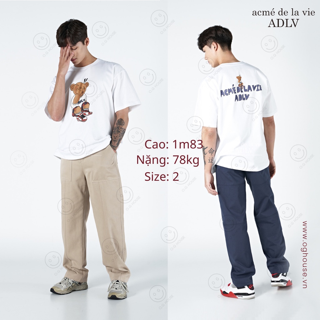 [Chính Hãng] Áo Thun ADLV Gấu Check Pant