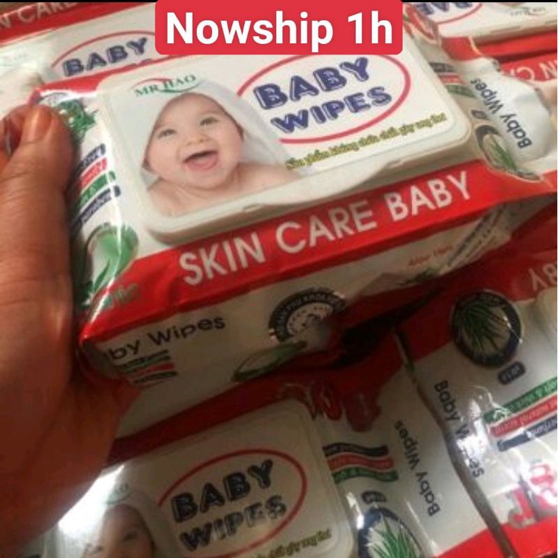 khăn ướt cao cấp baby wipes 80gr