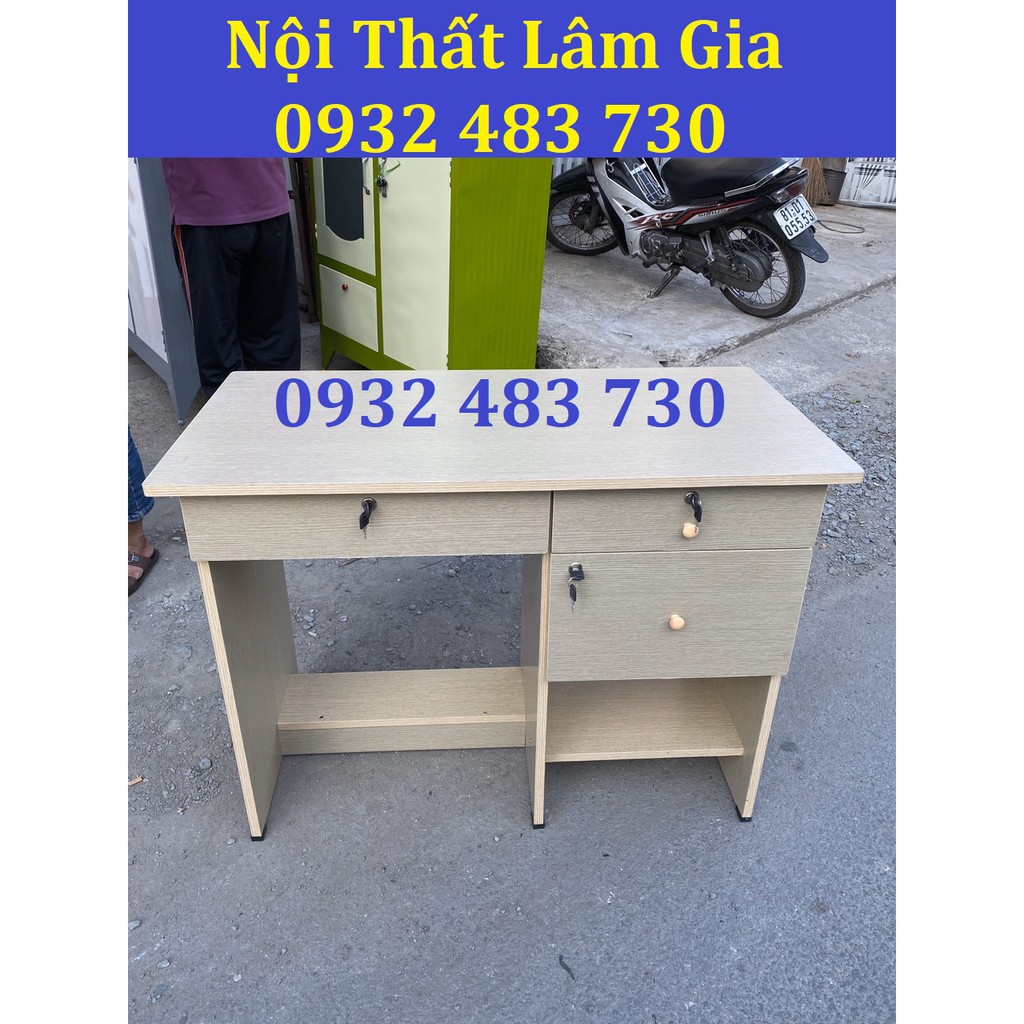 Bàn làm việc văn phòng ngang 1mx75x50 giá rẻ_Giao hàng miễn phí