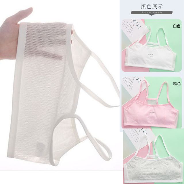 Áo lót nữ học sinh, áo ngực cho bé gái chất liệu cotton đẹp size 30-50kg