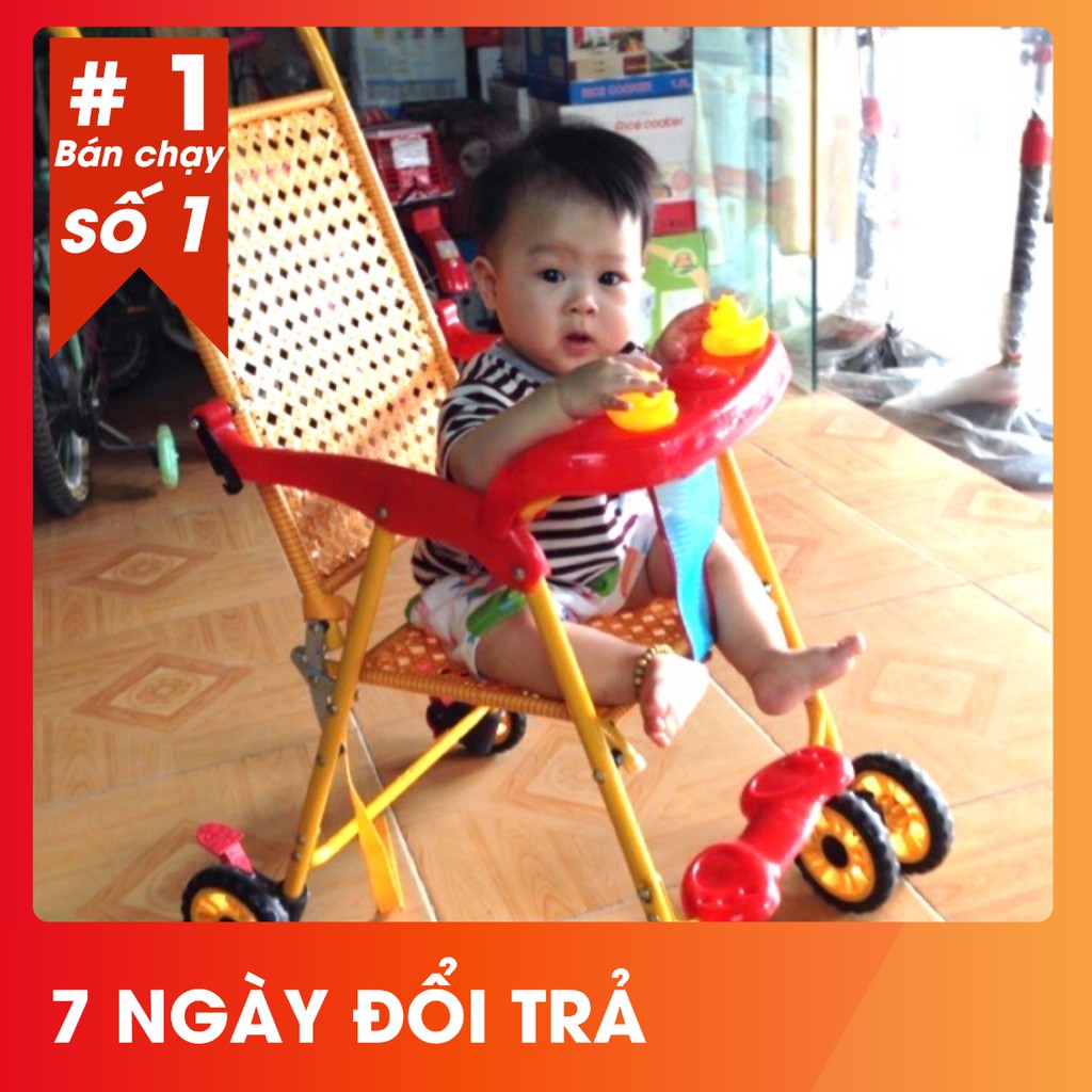 Xe mây gấp#xe mây