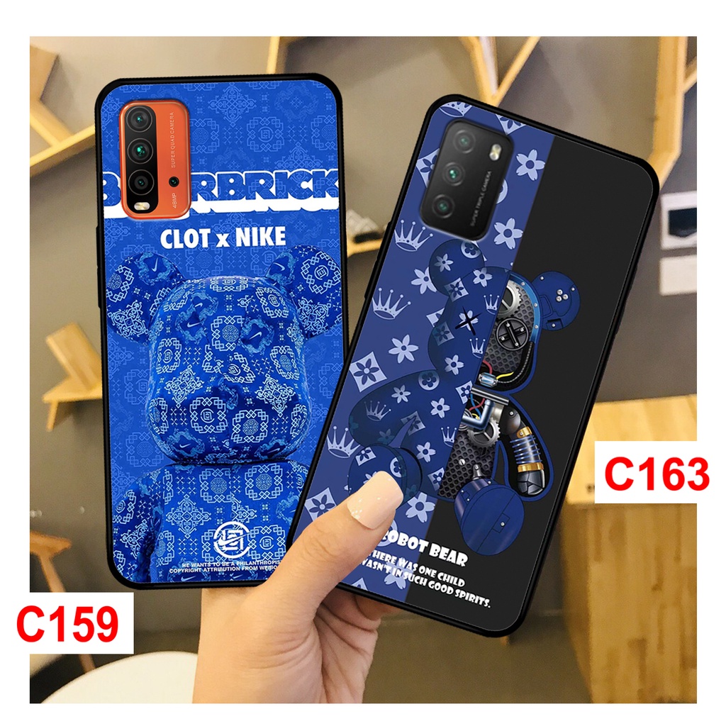 Ốp Redmi 9T - Xiaomi Poco M3  in hình gấu bearbrick thời trang. ốp lưng Xiaomi Redmi chất lượng.