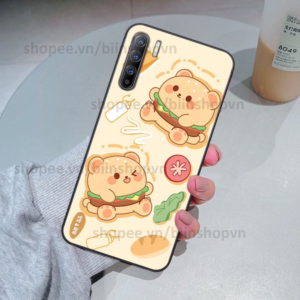 Ốp Oppo Reno3 / Reno3 Pro / Reno 3 in hình gấu chocolate kẹo ngọt siêu đẹp siêu xinh