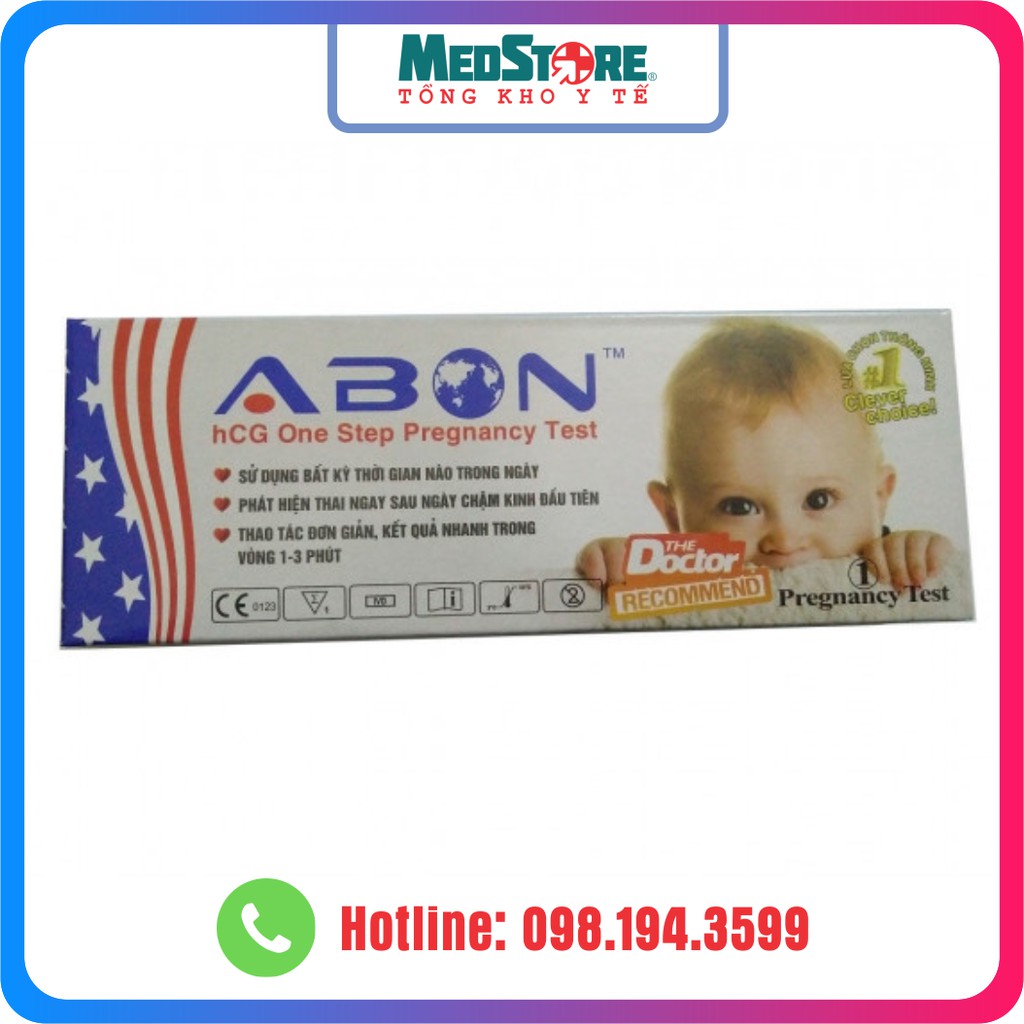 Que thử thai ABON - Mỹ 3mm (1 test)