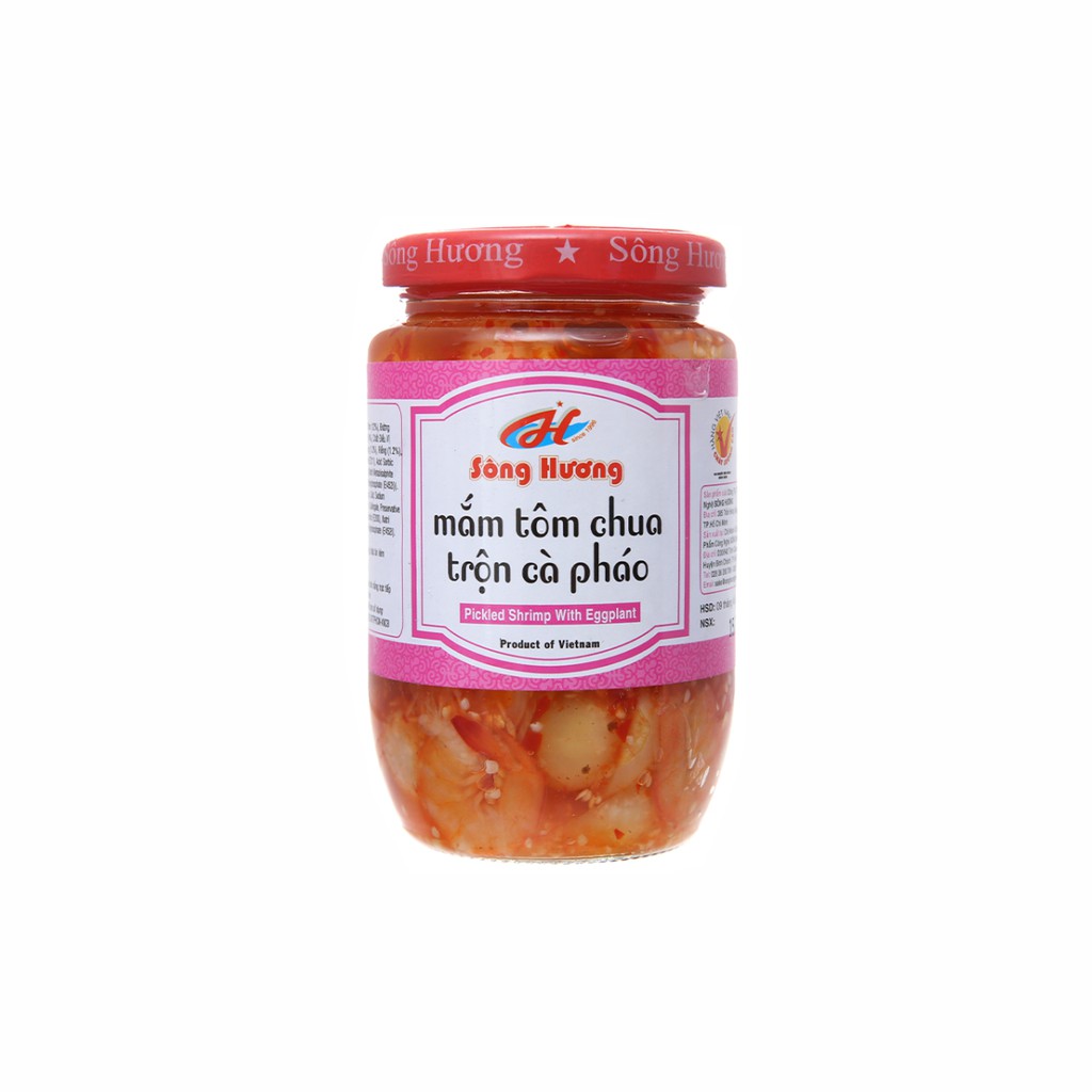 2 Hũ Mắm Tôm Chua Trộn Cà Pháo Sông Hương Foods Hũ 430g - Ăn kèm cơm , bún , phở , mì tôm , ăn vặt , thịt nướng