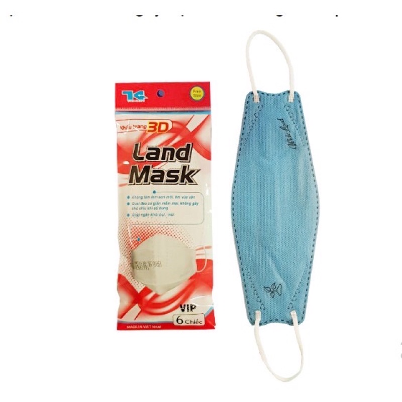 [HÀNG CHÍNH HÃNG] Khẩu trang y tế 3D Land Mask tiêu chuẩn KF94 xuất Nhật Hàn