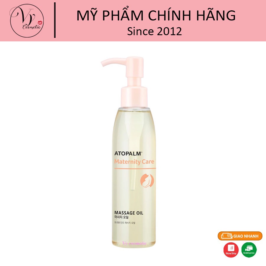 Dầu mát xa giảm rạn da cho bà bầu hiệu quả ATOPALM Maternity Care Massage Oil 120ml