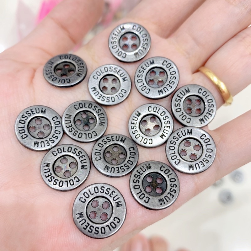 20 nút ( cúc ) áo kim loại 15mm