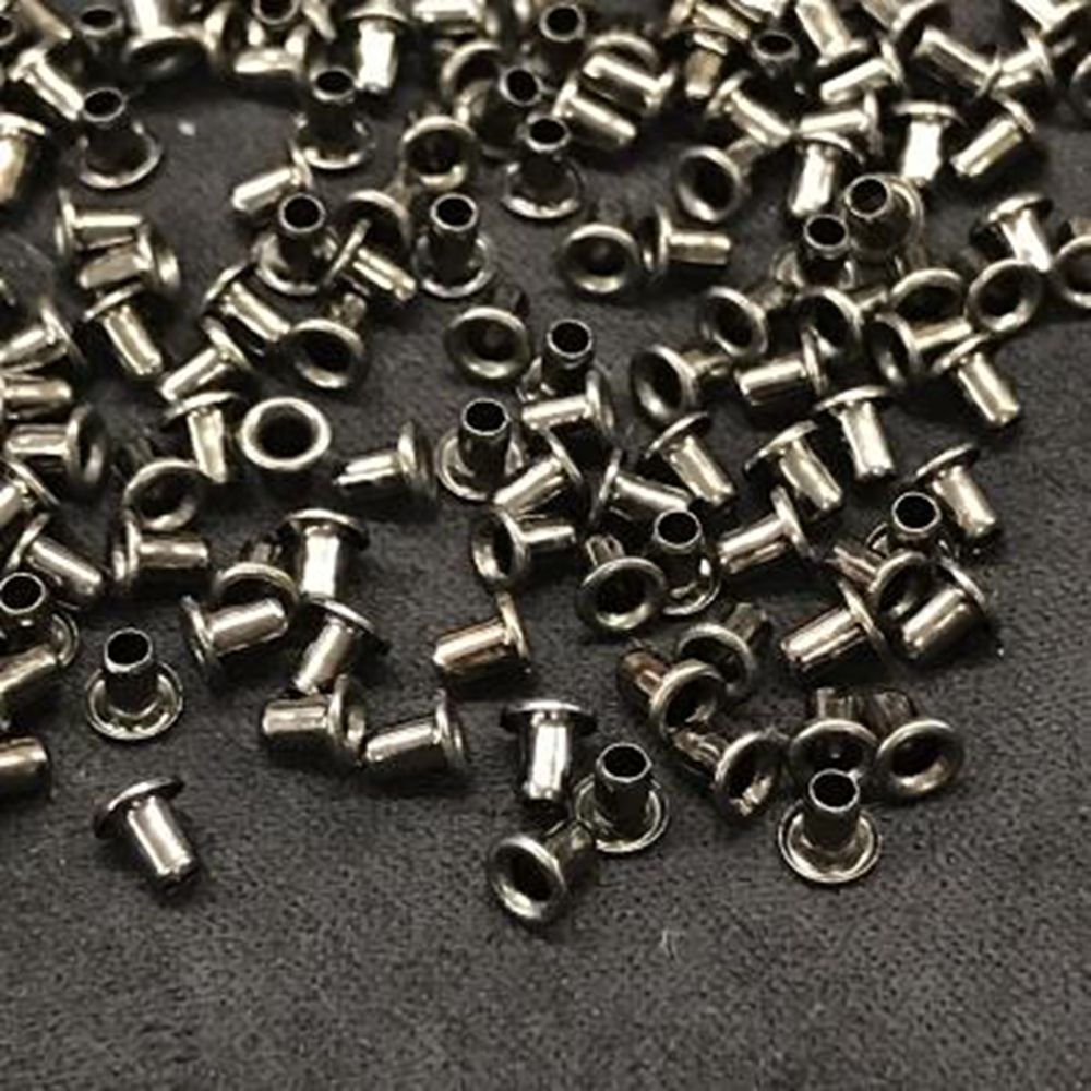 Set 50 khoen mini bằng kim loại 1.5/ 2.0/ 2.5mm dùng làm khóa thắt lưng/ nút bấm/ may phụ kiện đồ chơi nhồi bông