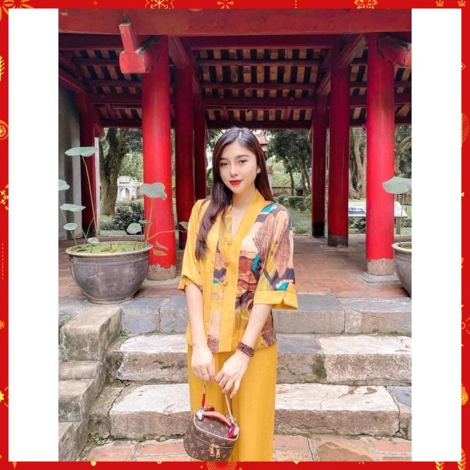 ( Xả Hàng Bán Lỗ) Sét Bộ Nữ Quần Áo Phật Tử Lụa Satin Cao cấp | BigBuy360 - bigbuy360.vn