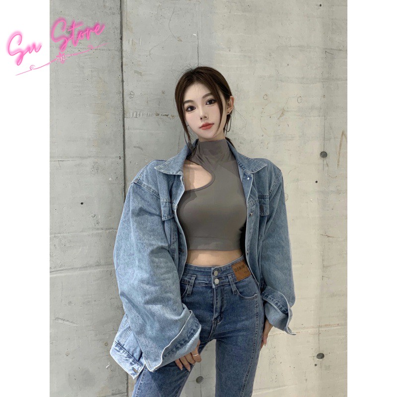 Áo Bra CropTop Cotton, Áo Lót Nữ Có Cổ [Đặt Biệt Có Mút Ngực ] - 1809