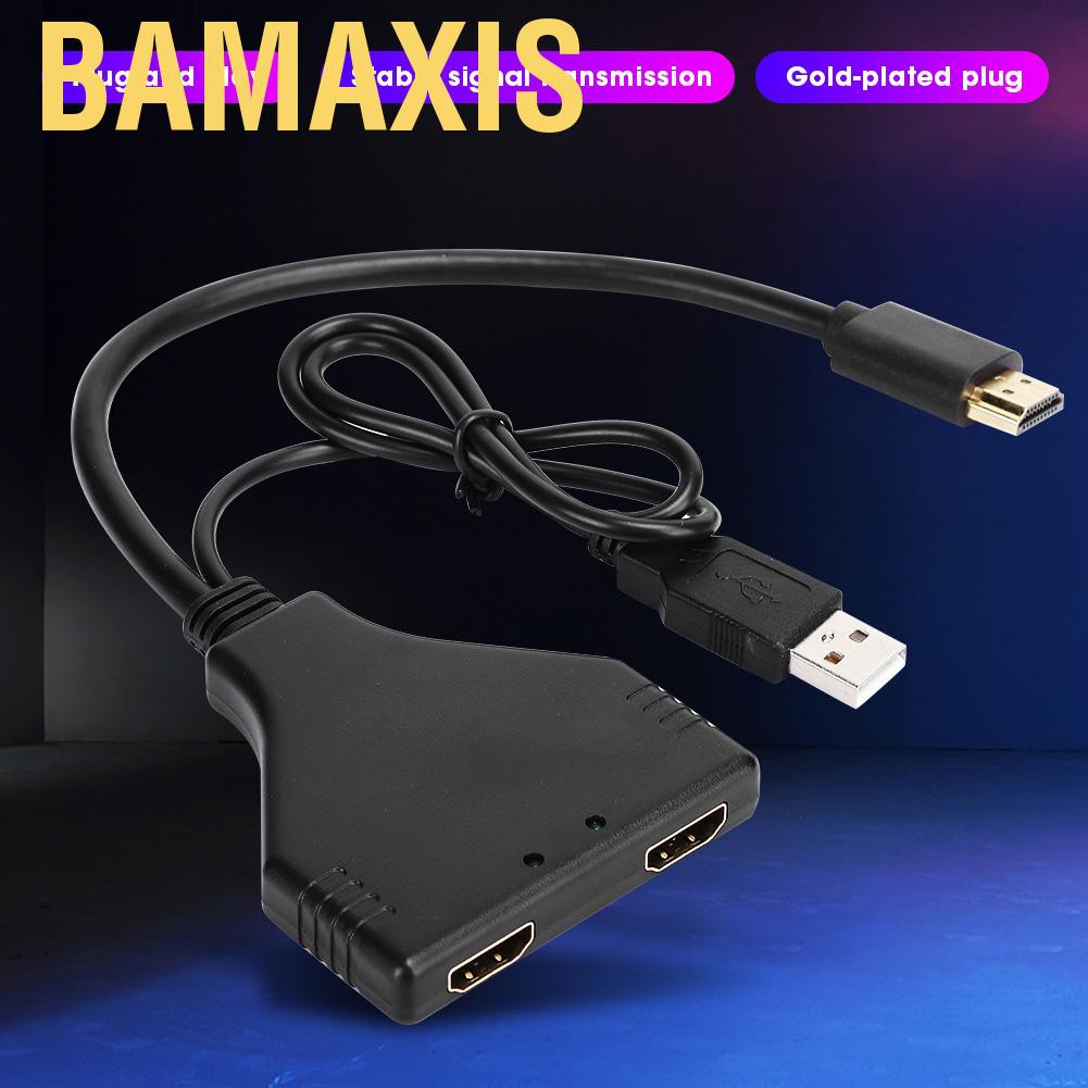 Cáp Chia Bamaxis Hdtv Mạ Vàng 1x2 Male Sang Out