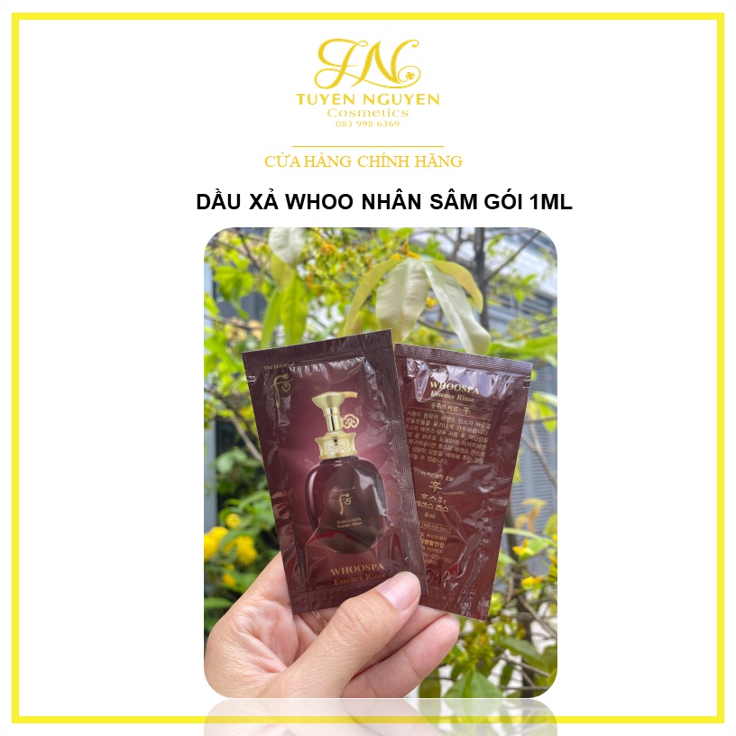 Dầu xả đông y tạo độ bóng mượt tóc Whoo Spa Essence Rinse gói 8ml