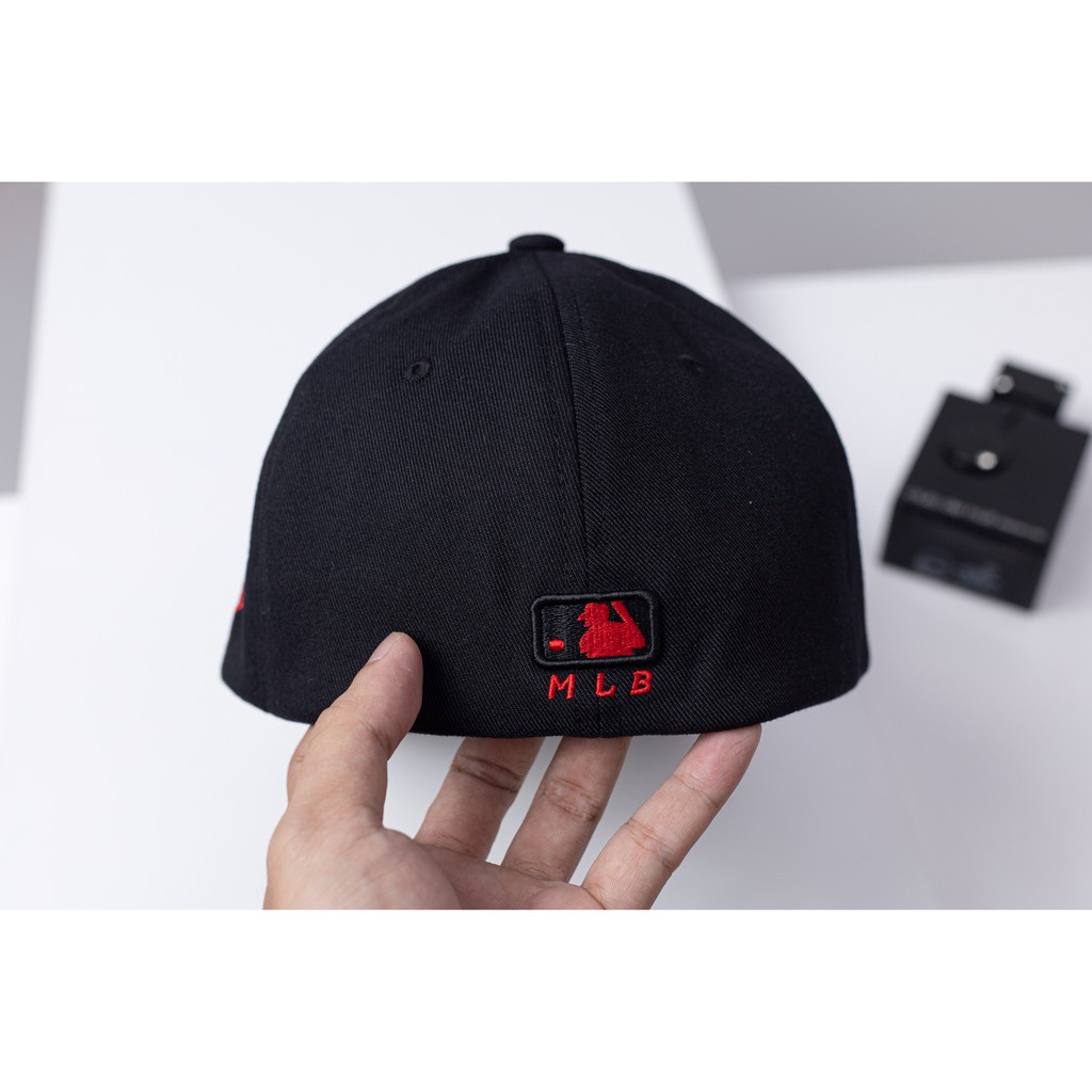 NÓN LƯỠI TRAI BIT ĐUÔI MLB CHẤT VẢI COTTON CAO CẤP, NÓN KẾT THỂ THAO MÃ MLB1B85 MÀU TRẮNG ĐEN