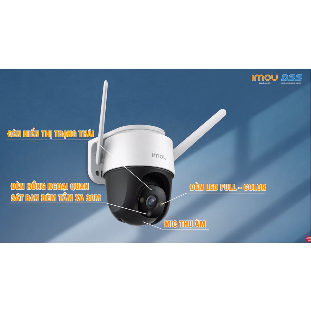 Camera wifi PTZ xoay 360 IMOU Cruiser IPC-S42FP 4MP QHD 2K - Bốn chế độ nhìn ban đêm full color bảo hành chính hãng