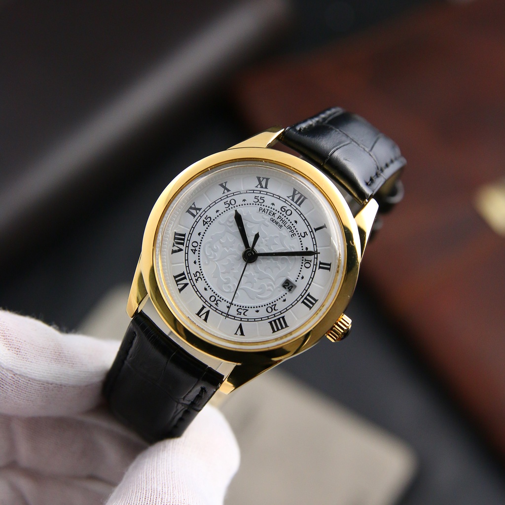 [ Siêu Phẩm 2022 ] Đồng Hồ Nam Patek Phipplipe Dây Da Cao Cấp - Kiểu Dáng Mạnh Mẽ, Sang Trọng, Thời Thượng | BigBuy360 - bigbuy360.vn