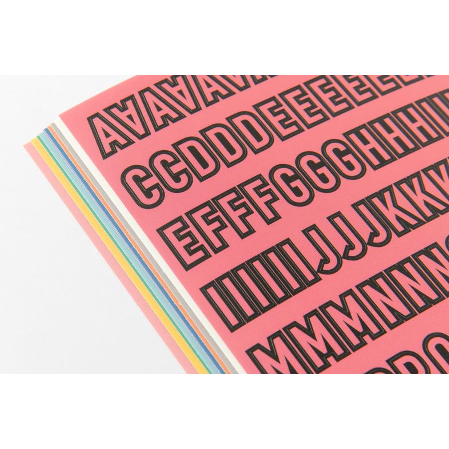 Set 10 Tấm Sticker ARTBOX Hàn Quốc Hình Bảng Chữ Cái Alphabet Màu Sắc Đa Dạng