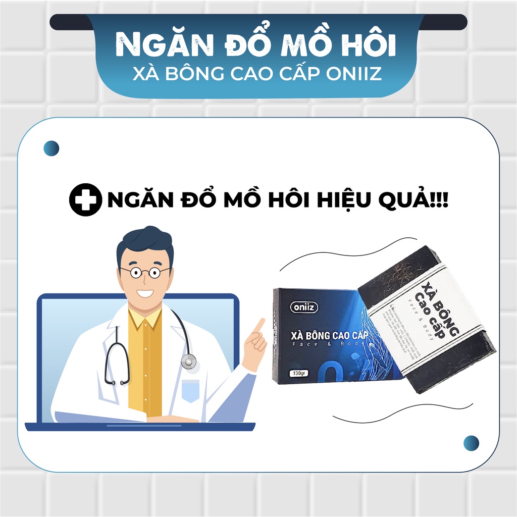 Xà phòng thảo dược Oniiz 130gr - hỗ trợ mờ thâm, sạch mụn, sáng da