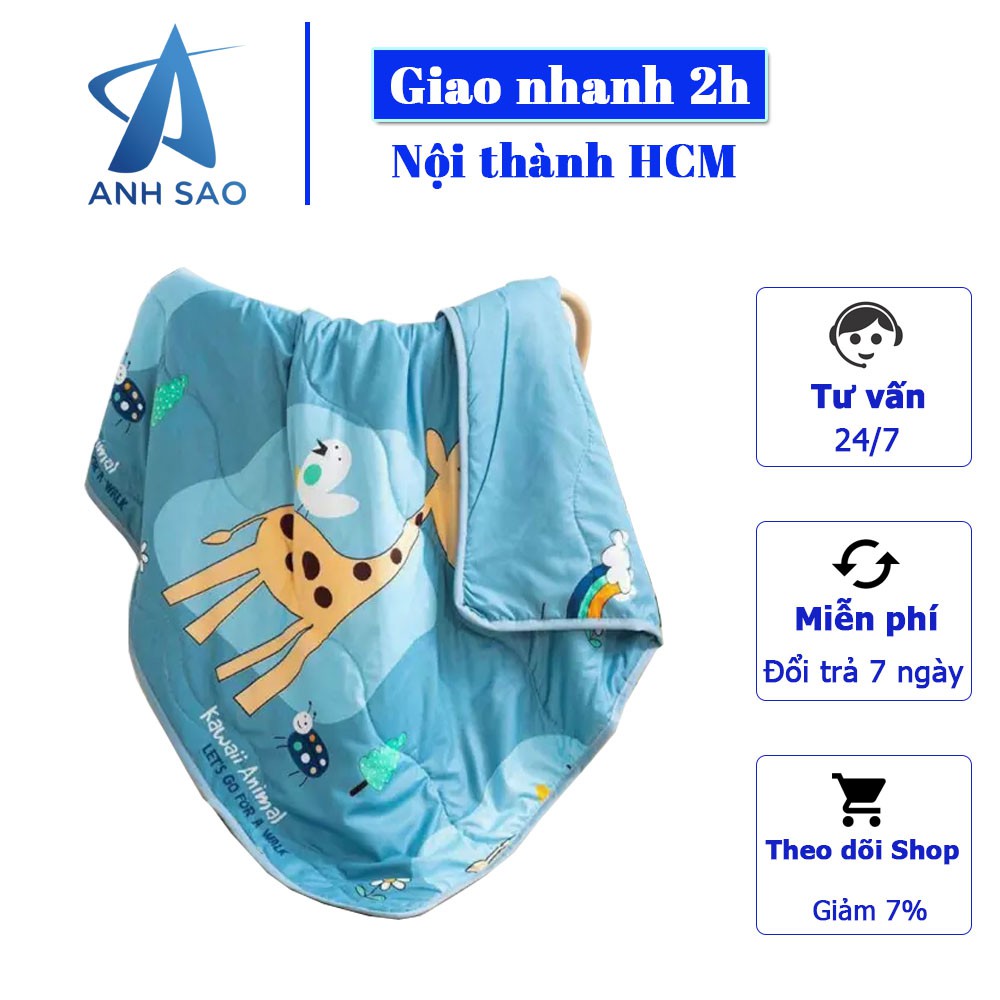 Mền tuyết cho bé cao cấp Ánh Sao kích thước 100 cm x 140 cm ấm áp, mềm mại