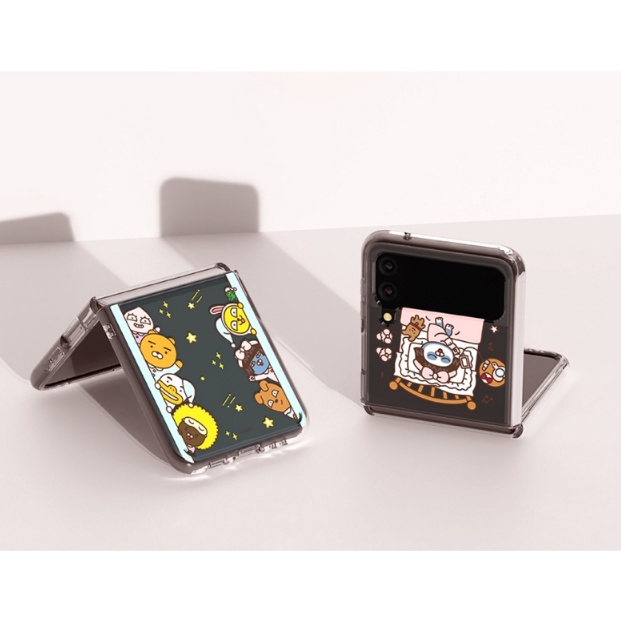 Ốp điện thoại mỏng trong suốt họa tiết Kakao Friends cho Samsung Galaxy Z Flip4 / Z Flip 4 5G