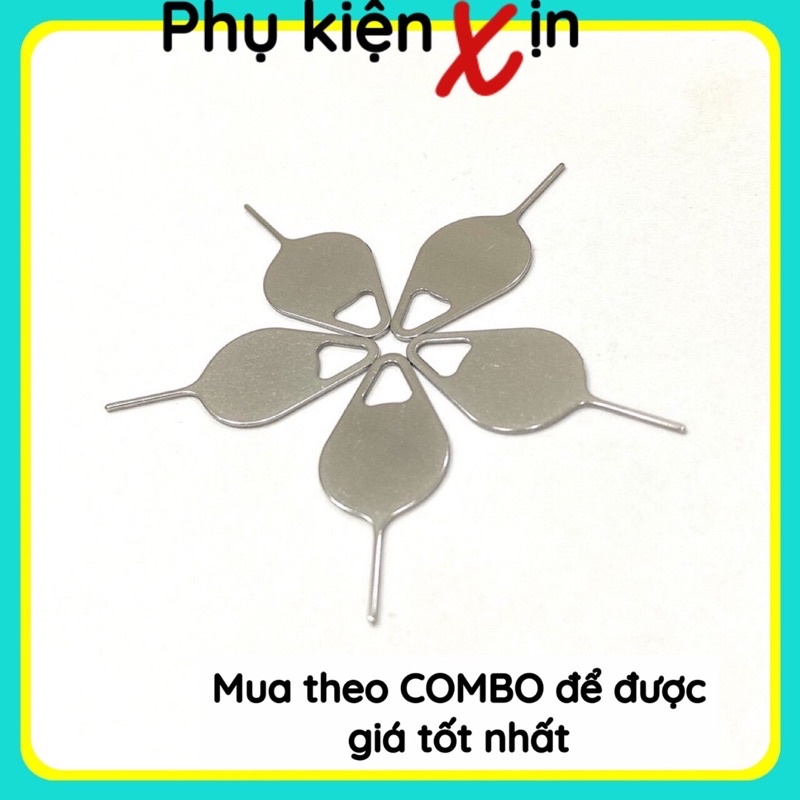 [ GIÁ SỈ] COMBO QUE CHỌC SIM BẰNG THÉP KHÔNG GỈ( INOX ) DÀNH CHO CÁC DÒNG ĐIỆN THOẠI